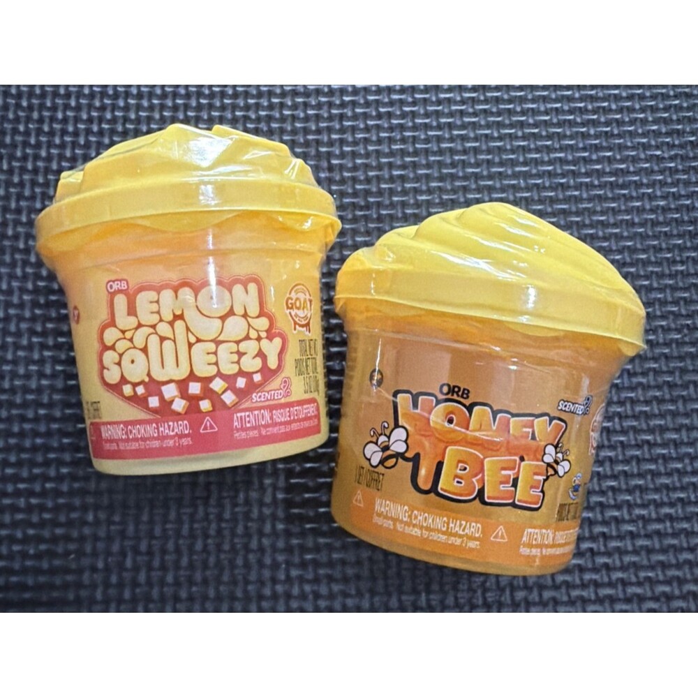 Orb Ho and Lemon Squeezy Scented Slime Set 3.5oz GOAT Collection 2 Pack